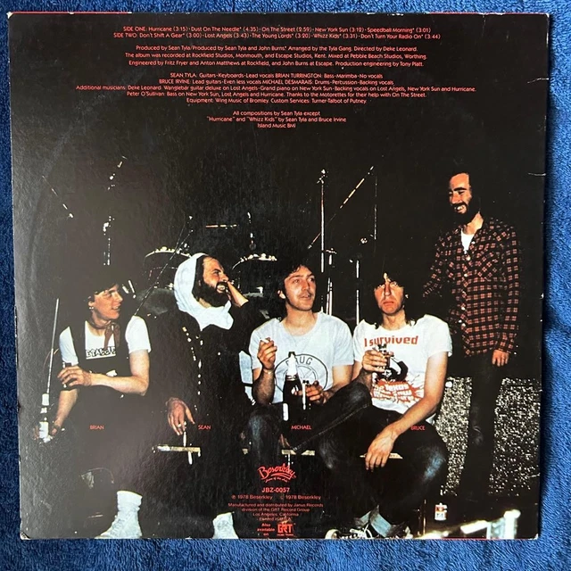 TYLA GANG YACHTLESS LP Record Pub Rock 1978 Vinyl $262.54