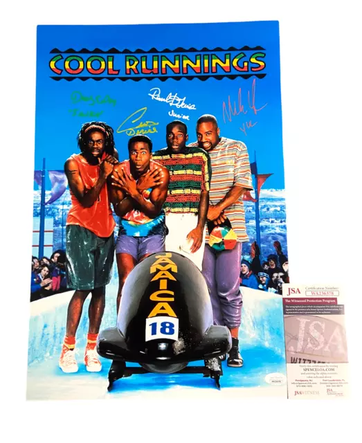 Cool Runnings Cast Signed 12X18 Photo Authentic Autograph Jsa Witness Coa