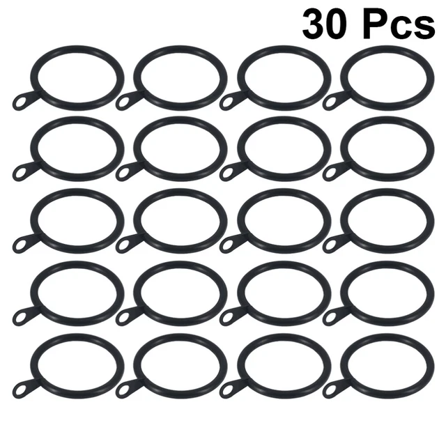 30 PIEZAS Anillos Colgantes de Cortina con Oreja Resistente Cortina de Ventana de Hierro