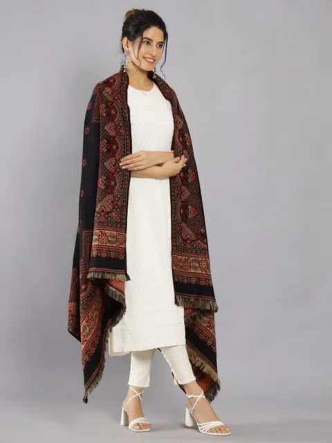 Femmes Hommes 100% Cachemire Surdimensionné Épais Couverture Laine Châle Drapé 3