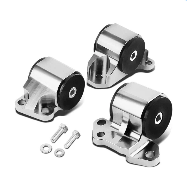 BILLET ALUMINUM 2-BOLT Engine Mount Kit For Eg Eh/Dc D15/D16 B16/B18 ...