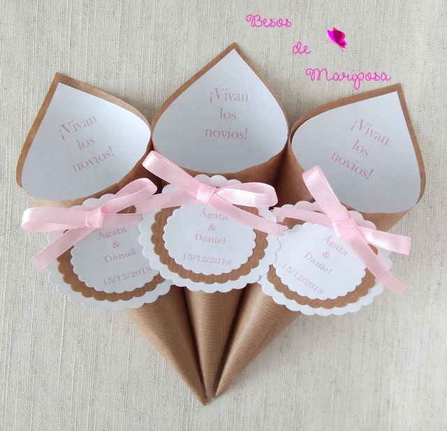 30 Uds. De conos de boda personalizados con logotipo personalizado, diseña tus conos de lanzamiento, caja de regalo, conos de lanzamiento de confeti para fita de cumpleaños - AliExprs 15