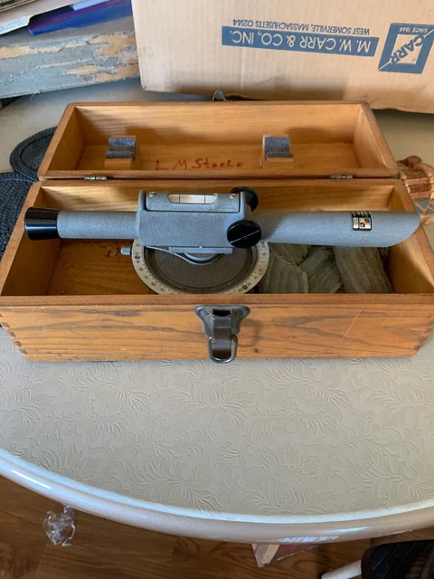 Vintage Leitz David White Instruments Universal Surveyors Leveling Scope+Case