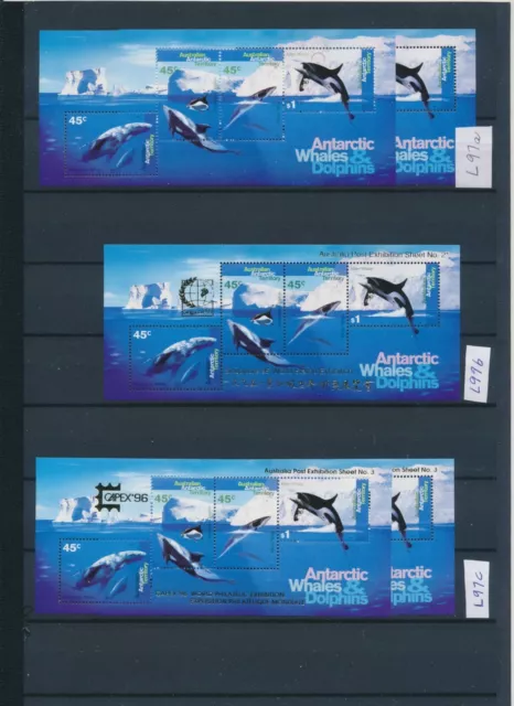 Australia Antarctica: Souvenir Sheets And Some Singles, All Mnh + Og. Some Rare