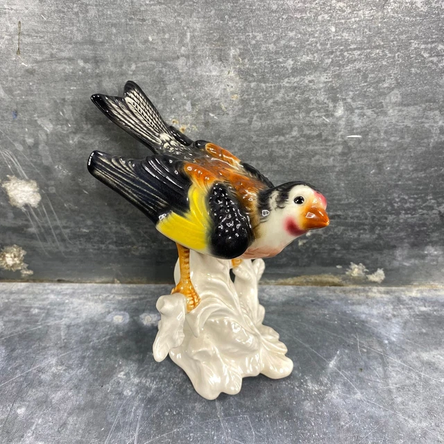Oiseau en porcelaine de Goebel, céramique allemande, début XXème