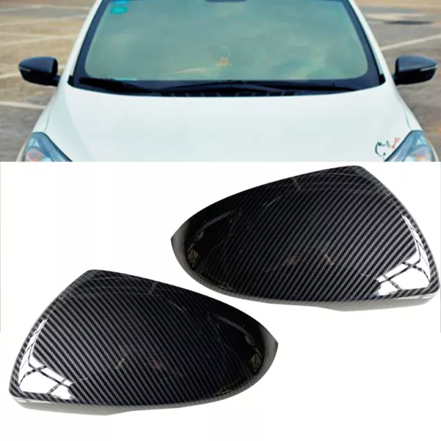 2xCarbon Fiber Style Side Door Rearview Mirror Cover Fit For Kia K5 Optima 16-19