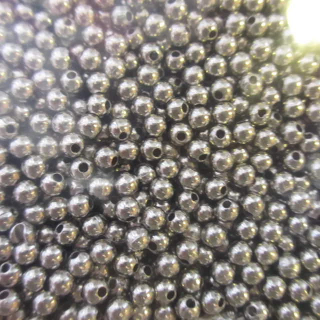 4 6 8 10mm Spacer Beads Sparkling Silver Gold 300 - 100 Crafts Jewellery Making