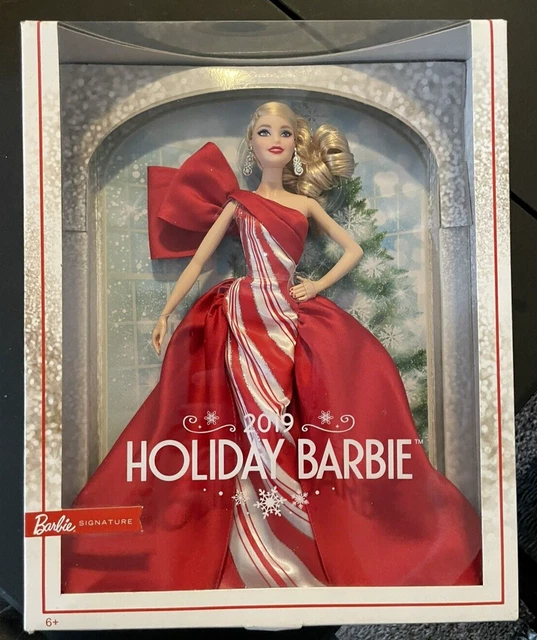 MATTEL BARBIE FXF01 2019 Blonde Holiday Barbie Doll NEW IN BOX
