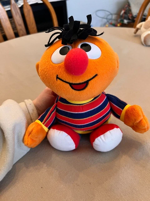 Vintage Fisher Price Sesame Street Ernie 11" Plush Toy Stuffed Animal  2001