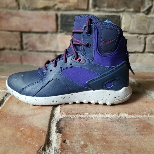 Nike Koth Mid Royal Blue Sneaker Boots 749532-434 Womens size 7 Leather Zipper