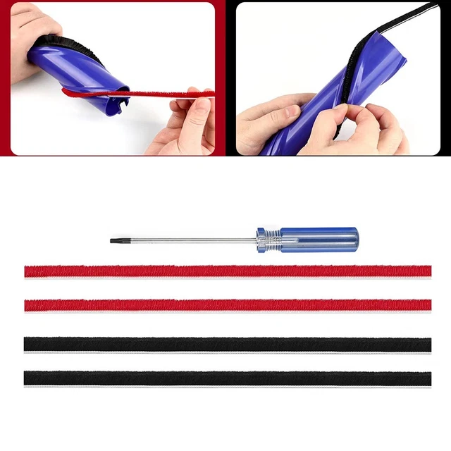 4 Peluche Bandes Avec Tournevis for Dyson V6 V7 V8 V10 Rouleau Brosse Chaud