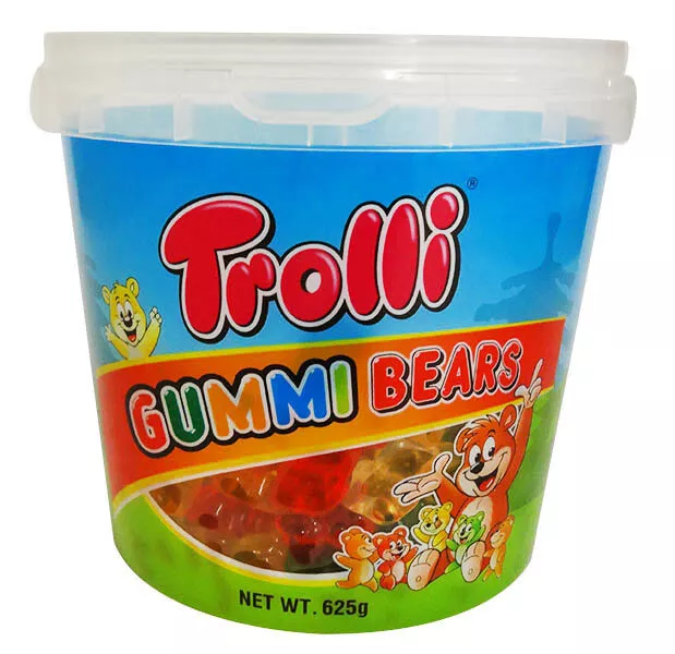 Trolli Gummi Bears Bucket (625g tub) 3