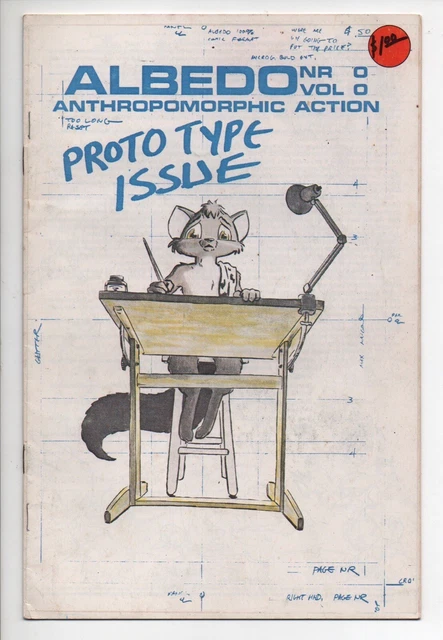 Albedo Prototype Issue 0 Thoughts & Images Comic Book 1986 Black & White