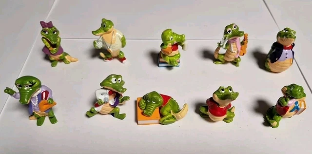 Lot De 25 Figurines Crazy Crocos Kinder Surprise Années 90 - En Résine, Collection Rétro