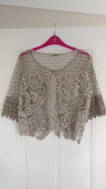 Italian mink crochet shrug one size