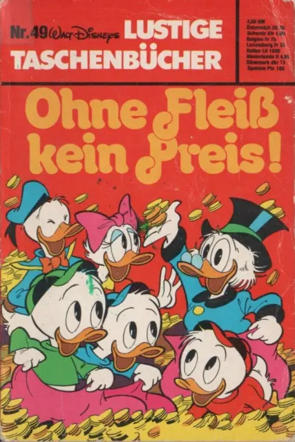 Disneys LUSTIGE TASCHENBÜCHER *Ohne Fleiß ...* Nr. 49 von 1977 ERSTAUFLAGE LTB