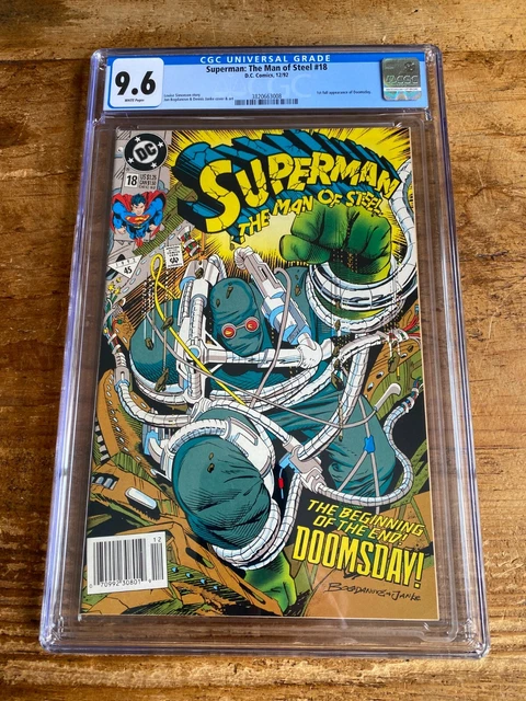 Superman: The Man of Steel  #18 DC CGC 9.6 Newsstand 1st Appearance Doomsday