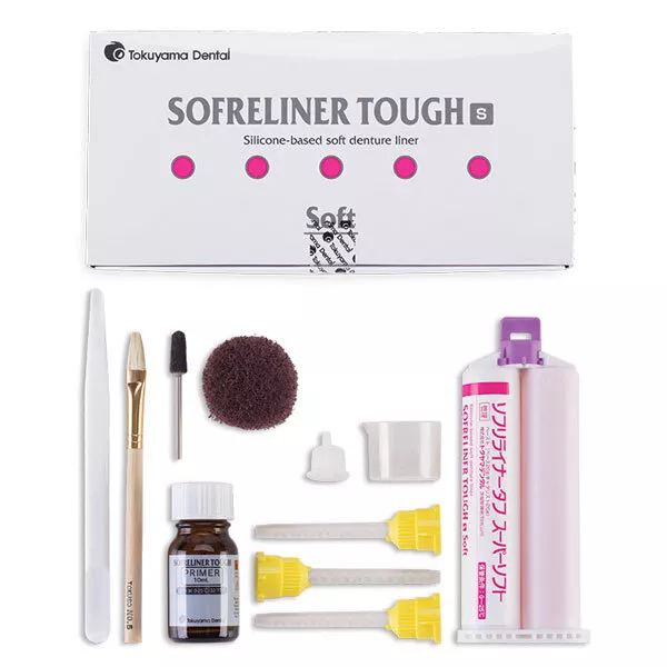 Tokuyama 23403 Sofreliner Tough S Soft Denture Liner Dental Kit 23401