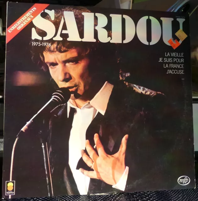 Horloge en disque vinyle 33 tours thème Michel Sardou -  France
