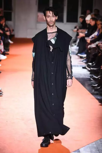 Yohji Yamamoto 18aw look29 sleeveless long coat from Japan