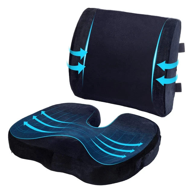 Pillow Back Cushion and Lumbar Support for Office Desk Chair Christmas Gifts
