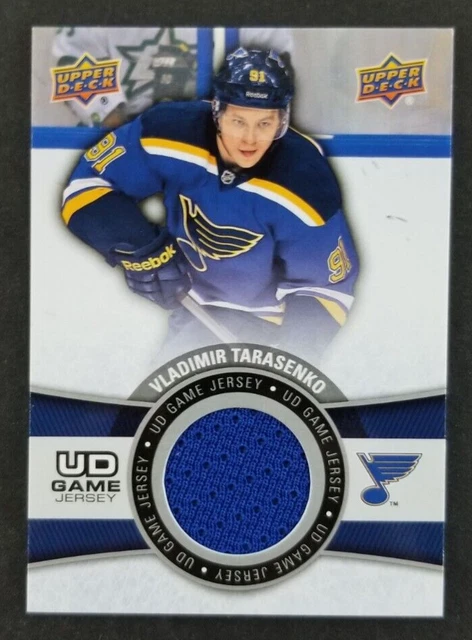 Vladimir Tarasenko 2016 Upper Deck Hockey Game Used Jersey Patch Card