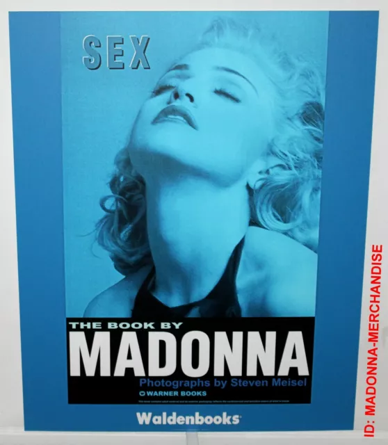 Madonna Sex Book Large Promo Store Display Card 30" x 24" Erotica 1992