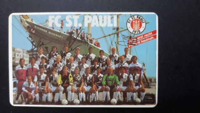 FC St Pauli  20 DM Telefonkarte K 972 06.92  Team 1991-92 limit Auflaulage 3.000