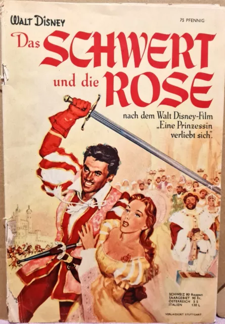 Micky Maus Sonderheft ( Nr.0) Das Schwert und die Rose 1954  (2184)