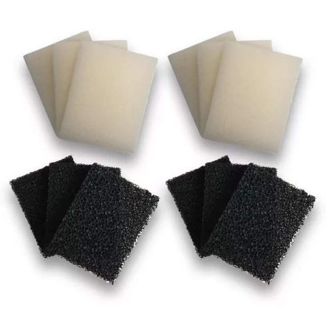 Compatible Interpet PF2 Filter Foam And Carbon Sponge Set Aquarium Fish Tank