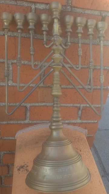 Antique Jewish Menorah Art Deco Machine Age looks like from Germany
