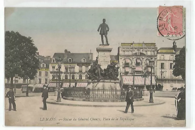 72 Le Mans , Statue Du General Chanzy , Place De La Republque