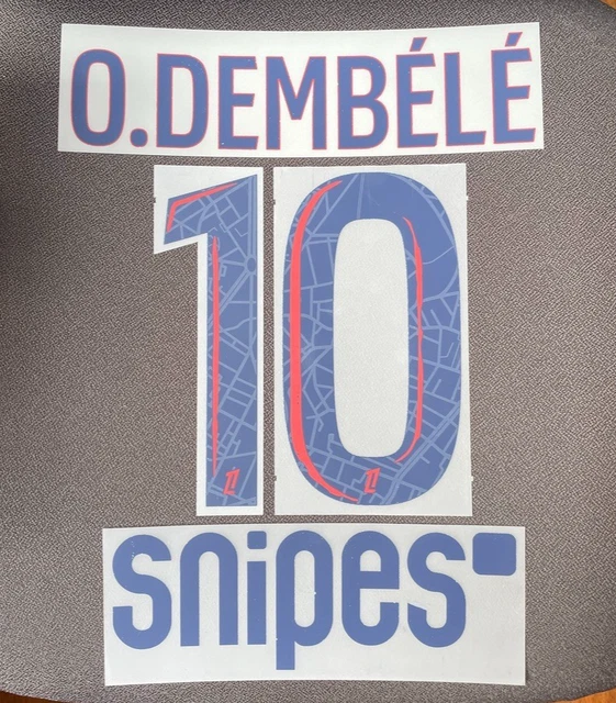Flocage Officiel Psg 2024/2025 Dembele Maillot Fourth Adulte
