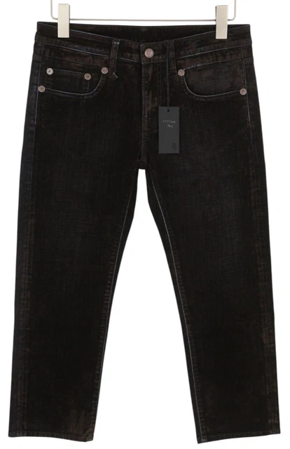 R13 BOY STRAIGHT Women Jeans 27 Sand Stretch Ankle Cropped