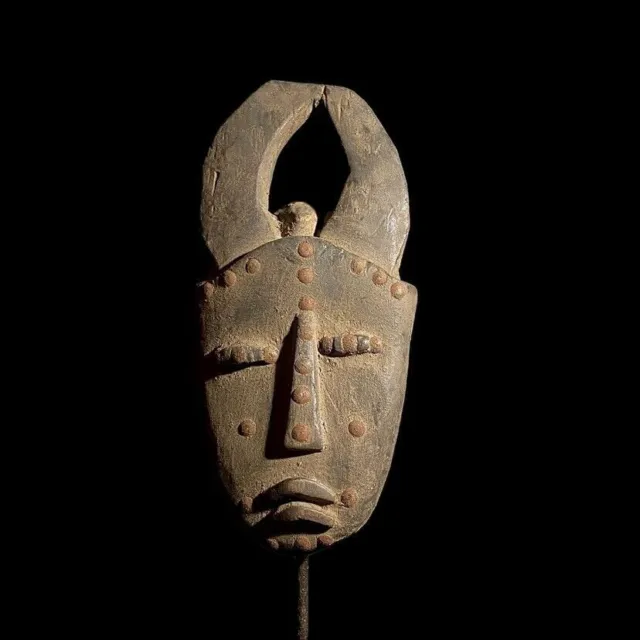 African Mask From The Guru Tribe Tribe Art Vintage Baule Mask Wall Tribal-8568