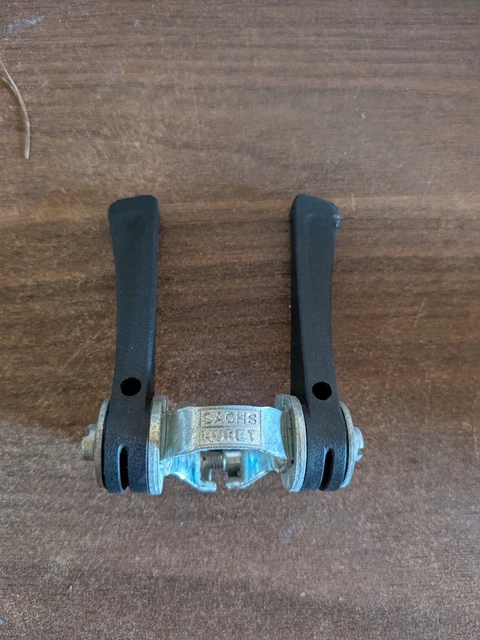 Leviers De Vitesse Anciens Pour Vélo De Route - Sachs Huret - Made In France - Argenté