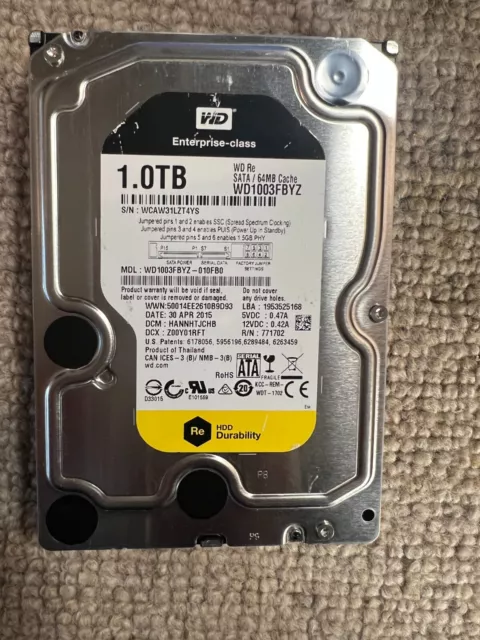 Hard Drive 3.5" 500GB 640GB 1TB 2TB 3TB 4TB SATA 64MB Cache