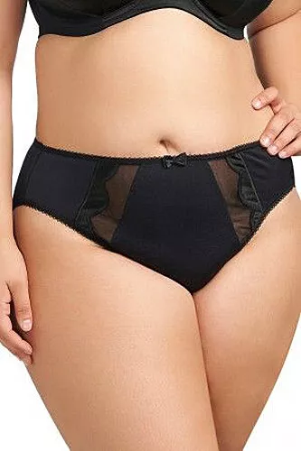 Elomi Rita Brief Panty  EL8015 - BLK - Black - M,L,XL,3XL