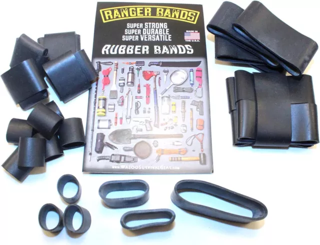 Wazoo Survival Ranger Bands Verschiedene Packungen - Edc Vorbereitung Reparaturen Gummi 2