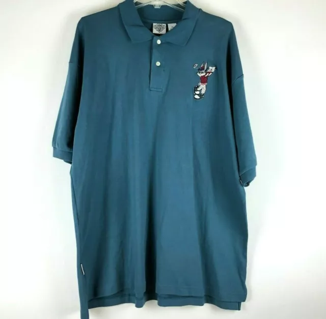 Acme Clothing Co. Looney Tunes Bugs Bunny Golf Polo Warner Bros XXL Vintage 1994