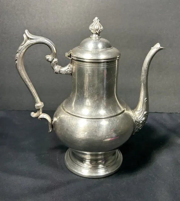 Antique Vintage Silver plated Tea Coffee Pot  11" tall