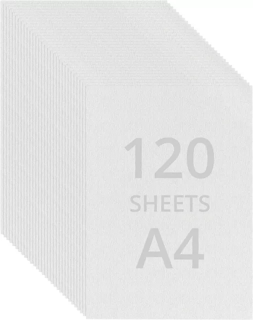 White A4 Watercolour Paper (120 Sheets) 200 GSM Cold Press Water Colour Painting