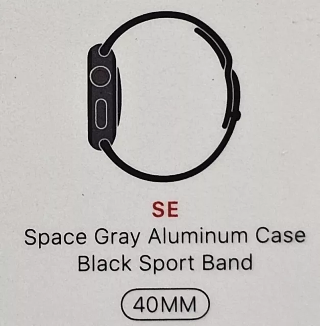 Se space gray aluminum sales case black sport band