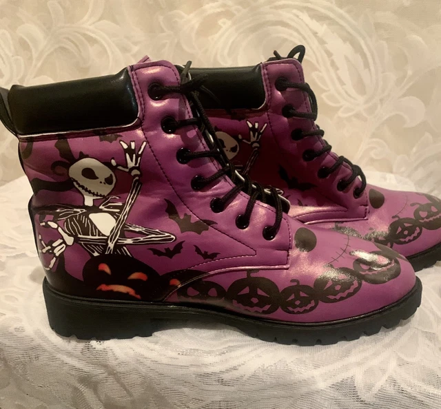 Women’s Jack Skelington Combat Boots Sz 10 No Box