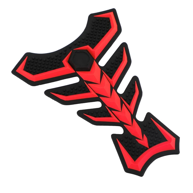 3D Rubber Universal Motorcycle Fuel Gas Tank Pad Protector Decal Sticker Red YU