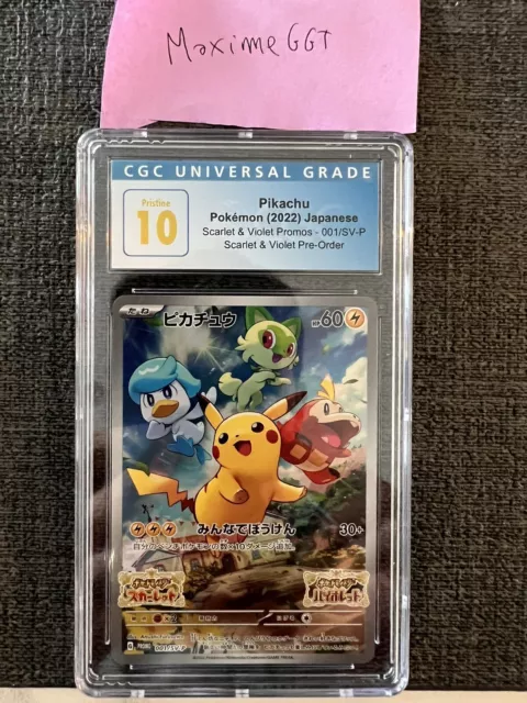 Pokémon Carta Pikachu (291/sm-p) Cgc 9 Psa - Escorrega o Preço