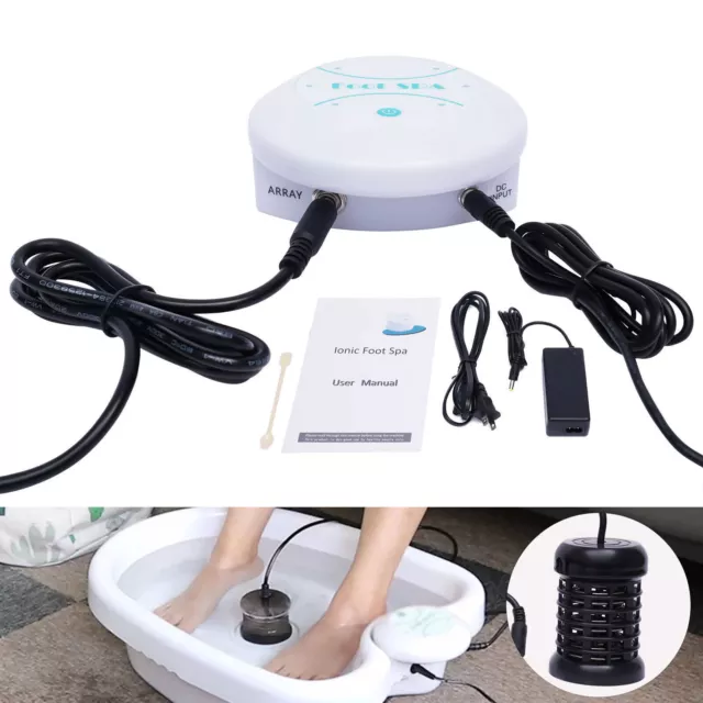 Ionic Detox Foot Bath Spa Cleanse Machine Portable Salon Ion Aqua Foot Bath NEW