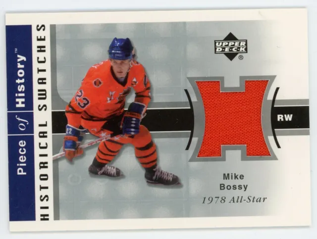 2002-03 Upper Deck Piece of History Mike Bossy Jersey Card Rangers