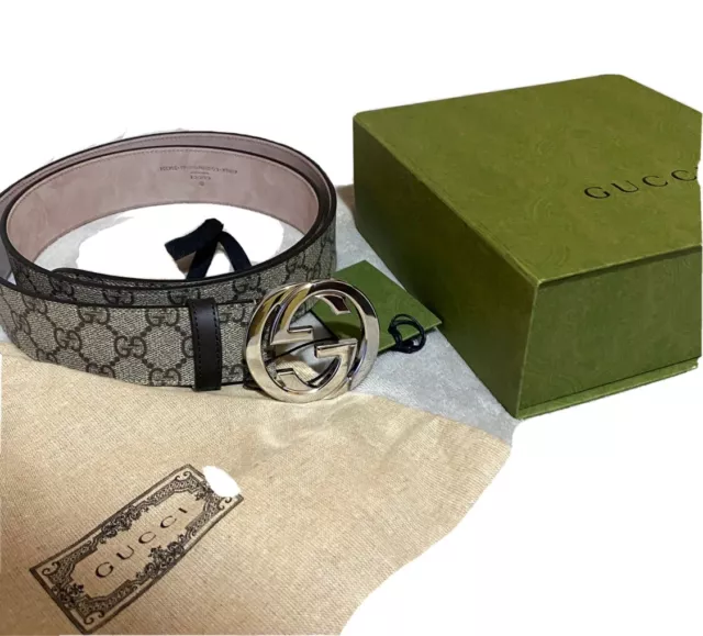 NUOVA CINTURA ORIGINALE Gucci uomo nera modello Signature con