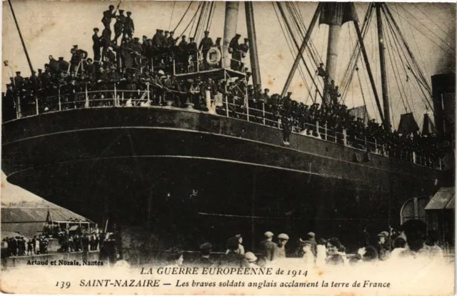 CPA The European War of 1914 - St-NAZAIRE - The brave soldiers... (222161)